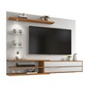 Painel para TV Até 60 Polegadas com Led 1 Porta Nt1115 Off White/Freijó Trend - Notável