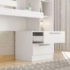 Mesa para Computador Flex 2 Gavetas Nt2010 Branco/Rosa - Notavel