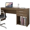 Mesa para Escritório Office 2 Gavetas Nogal Trend - Notavel