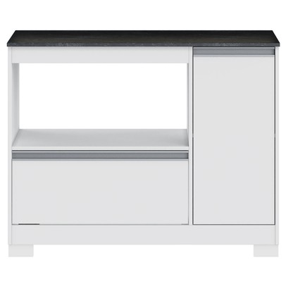 Balcão de Cozinha 110,6 Cm 1 Porta 1 Gaveta Nt 3050 Branco/Gran - Notavel