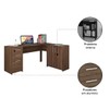 Mesa para Escritório 2 Portas 3 Gavetas Nt 2005 Nogal Trend - Notavel