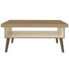 Mesa de Centro Lucca com Nicho Carvalho/Off White - Artely