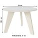 Mesa de Centro Espanha com Espelho Off White - Artely