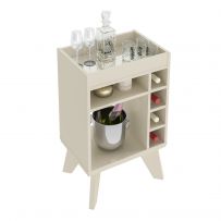 Bar Adega Drink com Nichos Off White - Artely