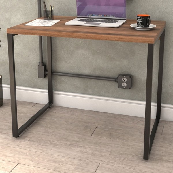 Mesa Escrivaninha Kuadra Nogal - Compace