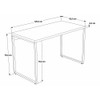 Mesa Escrivaninha Kuadra Snow - Compace