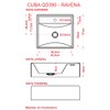 Cuba para Banheiro Quadrada Branco Q39 - Compace