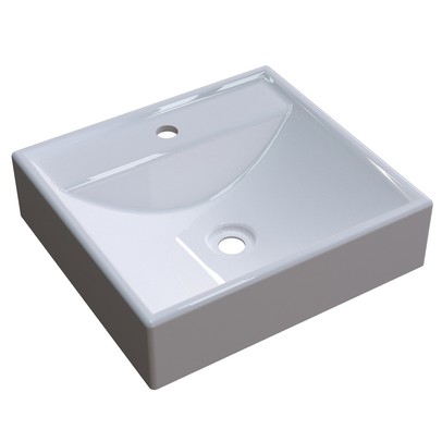 Cuba para Banheiro Quadrada Branco Q39 - Compace