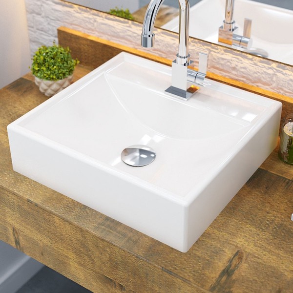 Cuba para Banheiro Quadrada Bege Q39 - Compace