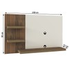 Painel para TV Até 50 Polegadas Chess Pinho Ripado/Off White - Artely