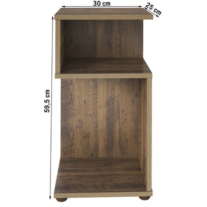 Mesa de Canto Toy 2 Nichos Pinho - Artely