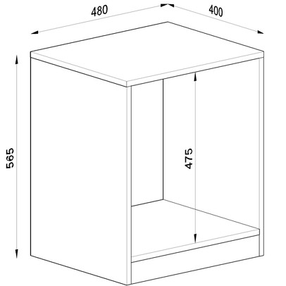 Nicho de Decoração Kd1605 Branco - Quiditá Móveis