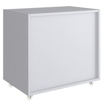 Baú de Brinquedos com Rodízio Kd1635 Branco - Quiditá Móveis