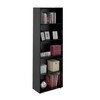 Estante para Livros Multy 4 Prateleiras Preto - Artely