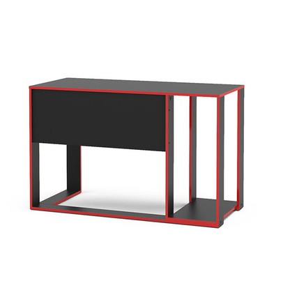 Mesa Gamer Singapura Ideal para 2 Monitores Preto/Vermelho - Politorno