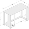 Mesa Gamer Singapura Ideal para 2 Monitores Preto/Vermelho - Politorno