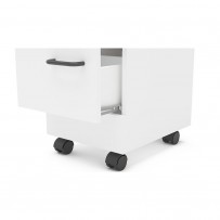 Gaveteiro com Rodízios Osaka 2 Gavetas Branco - Politorno