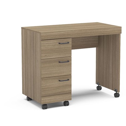 Mesa para Computador 3 Gavetas Osaka Castanho - Politorno