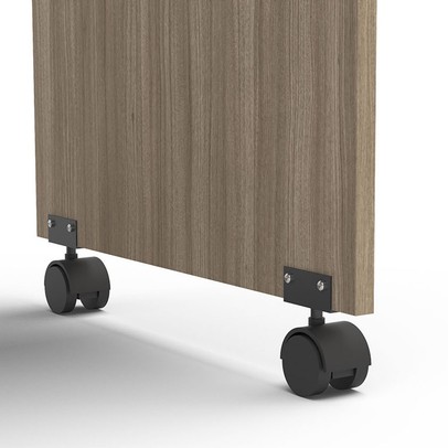 Mesa para Computador 3 Gavetas Osaka Castanho - Politorno