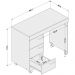 Mesa para Computador 3 Gavetas Osaka Castanho - Politorno