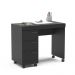 Mesa para Computador 3 Gavetas Osaka Preto - Politorno