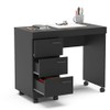 Mesa para Computador 3 Gavetas Osaka Preto - Politorno