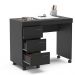 Mesa para Computador 3 Gavetas Osaka Preto - Politorno