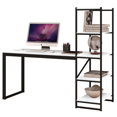 Mesa para Computador Innovare 4 Prateleiras Preto/Branco - Art Panta