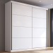 Guarda-Roupa Casal Prime 2 Portas 4 Gavetas 100% Mdf Branco - Manbel