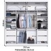 Guarda-Roupa Casal Prime 2 Portas 4 Gavetas 100% Mdf Branco - Manbel