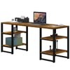 Mesa para Computador Innovare 4 Prateleiras Preto/Canela/Rústico - Art Panta