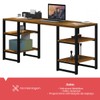 Mesa para Computador Innovare 4 Prateleiras Preto/Canela/Rústico - Art Panta