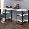 Mesa para Computador Innovare 4 Prateleiras Preto/Branco - Art Panta