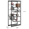 Estante para Livros Innovare 8 Prateleiras Preto/Branco - Art Panta