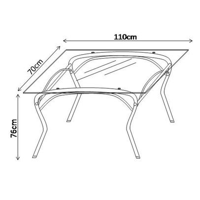 Mesa de Jantar 4 Lugares Lion Juliana Cromado/Marrom - Art Panta