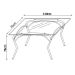 Mesa de Jantar 4 Lugares Lion Juliana Cromado/Marrom - Art Panta