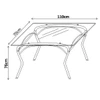 Mesa de Jantar 4 Lugares Lion Juliana Preto/ Vermelho - Art Panta