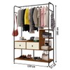 Closet Sevilha 2 Gavetas Preto/Canela/Off White - Art Panta