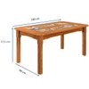 Mesa de Madeira Imperial Canela Rústico - Art Panta