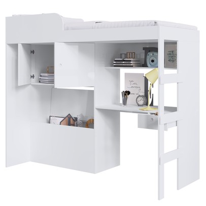 Cama Infantil Lion 3 Portas Cm9090 Branco - Art In Móveis