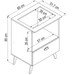 Armário de Cozinha para Cooktop 60 Cm 1 Porta Basculante Bl060 Branco - Art In Móveis