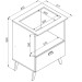 Armário de Cozinha para Cooktop 60 Cm 1 Porta Basculante Bl060 Branco - Art In Móveis