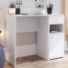 Mesa Escrivaninha 1 Porta 1 Gaveta Es908 Branco - Art In Móveis