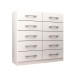 Cômoda 10 Gavetas Torres Branco - Pnr Móveis