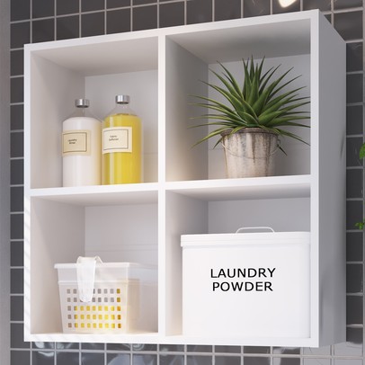 Nicho de Decoração Quadrado Ae070 Branco - Art In Móveis