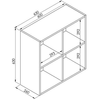 Nicho de Decoração Quadrado Ae070 Branco - Art In Móveis