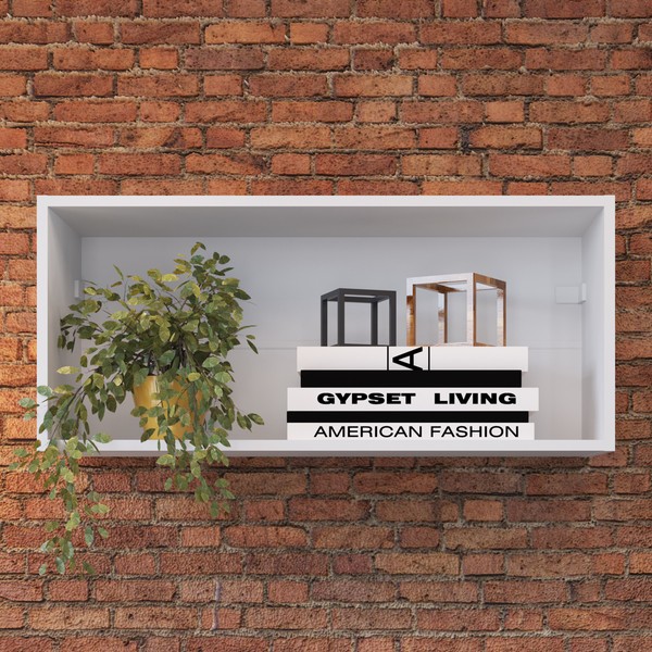 Nicho de Decoração Retangular Ae080 Branco - Art In Móveis