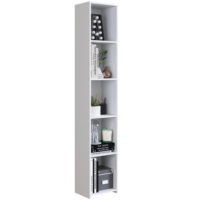 Estante para Livros 5 Prateleiras Mo050 Branco - Art In Móveis