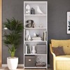 Estante para Livros 5 Prateleiras Mo060 Branco - Art In Móveis