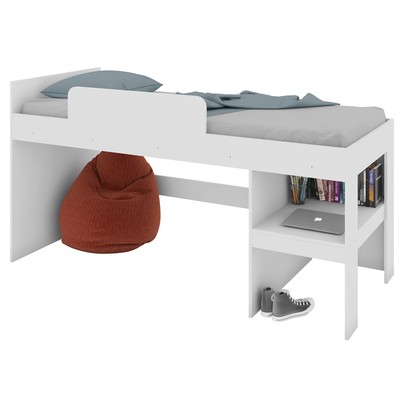 Quarto Infantil Completo com Baú Cj039 Branco - Art In Móveis